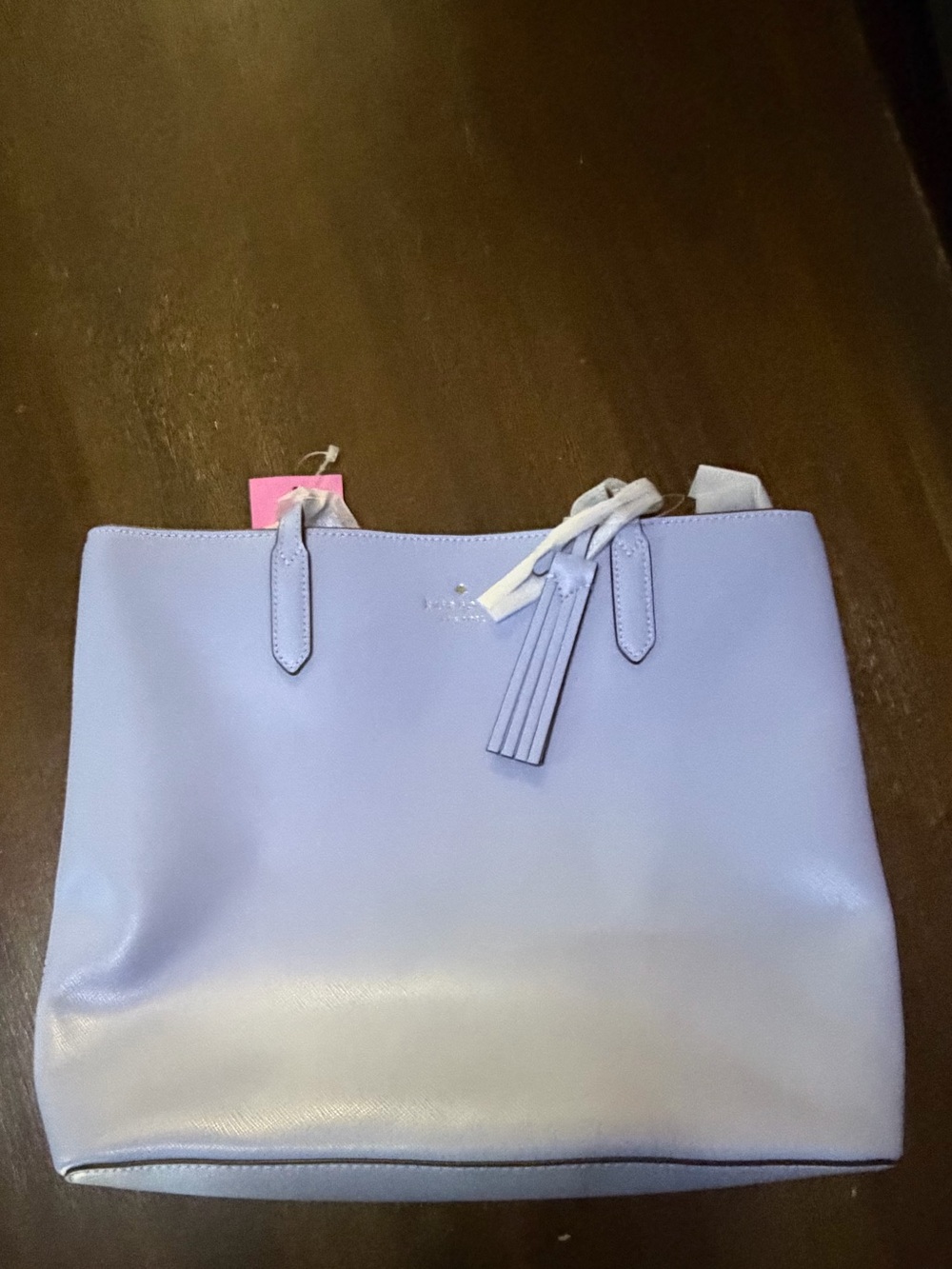 New With Tags Kate Spade Jana Saffiano Leather Candied Fl Tote with Tassel Charm